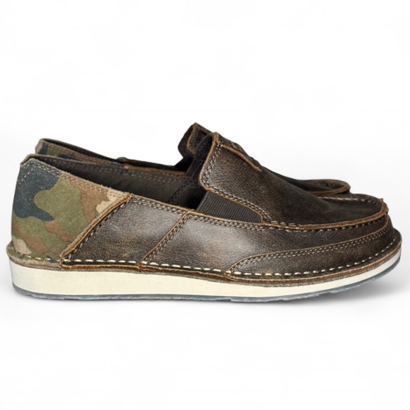 Ariat Cruiser Slip On Loafers Men’s 9D Brown Leather Camo main image 5